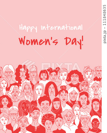 Celebrating Women: Diverse Portrait pattern Greeting Card Poster Celebrating Women: Diverse Portrait pattern Greeting Card Poster 111848635