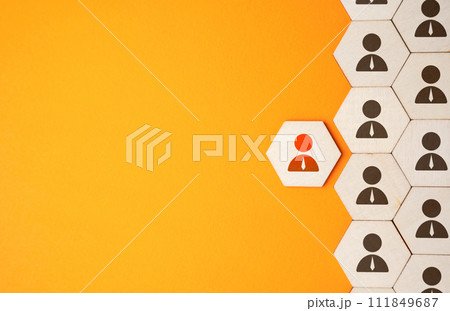 There is no need for additional workers. Hire a new employee. Integration of new members. Hiring and recruiting, human resources. 111849687