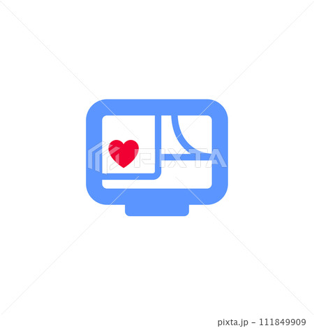 Valentines day symbol, holiday icon Valentines day symbol, holiday icon 111849909