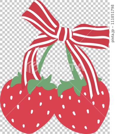 Coquette strawberries with bow Coquette strawberries with bow 111851798