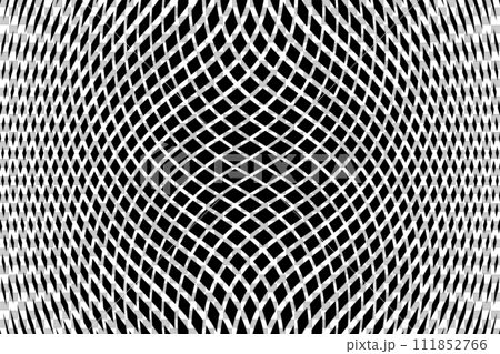 Wavy Lines Op Art Pattern. Abstract Black and White Textured Background. Vector Illustration. Wavy Lines Op Art Pattern. Abstract Black and White Textured Background. Vector Illustration. 111852766