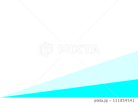 シンプルな三角の背景　バイカラー　水色 111854541