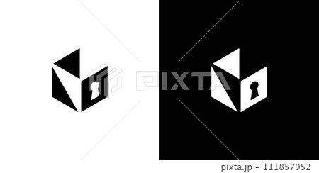 Unique and modern Key box logo design Unique and modern Key box logo design 111857052