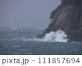 荒波が打ち寄せる海岸 111857694
