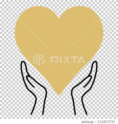 下面是心形和雙手_軟木塞和黑色 下面是心形和雙手_軟木塞和黑色 111857731