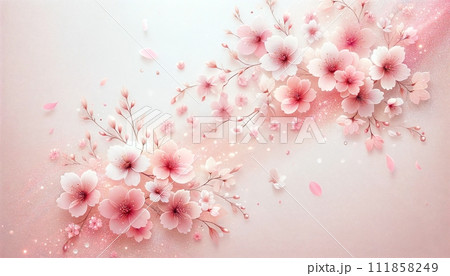 美しい桜の背景 美しい桜の背景 111858249