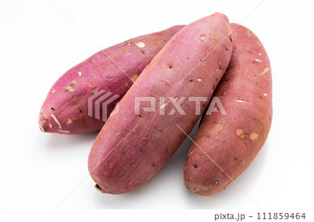 白バックのさつまいも・シルクスウィート 111859464