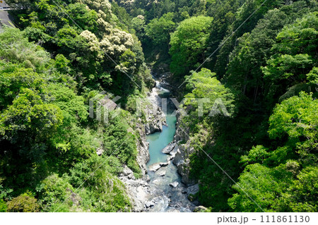 三重県多気郡大台町菅合_滝見橋からの南側風景1_2023年5月 111861130