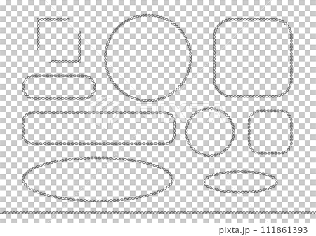 Hand-drawn decorative borders 7 111861393