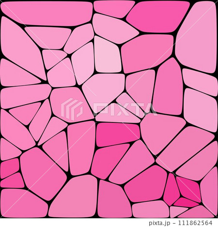 Stone plate paving pattern. Abstract geometric colorful shapes ornament vector texture. Pink Pebbls. eps 10 Stone plate paving pattern. Abstract geometric colorful shapes ornament vector texture. Pink Pebbls. eps 10 111862564