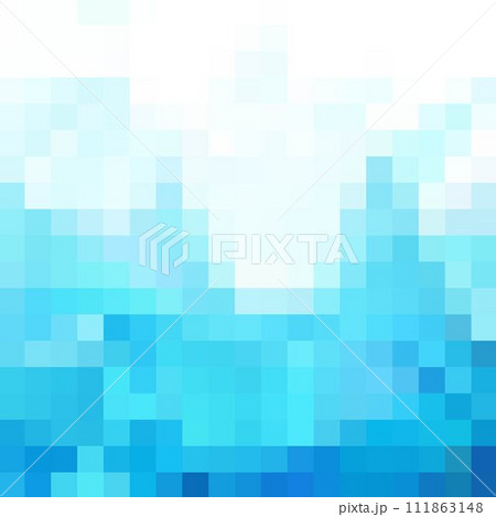 Light blue presentation template. Color Design element. Pixel. 111863148