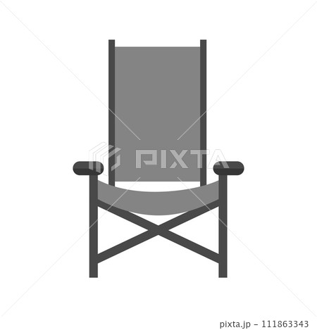 Camping Chair icon vector image. 111863343