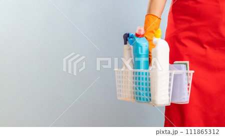 Prepared for Cleaning with Supplies 111865312