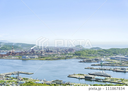 測量山から工場地帯 室蘭市 測量山から工場地帯 室蘭市 111867834