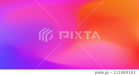 Bright vector neon purple, pink and red mesh gradient background. Abstract soft wavy rainbow colors digital watercolor for fire flame concept, passion design, banner 111869163