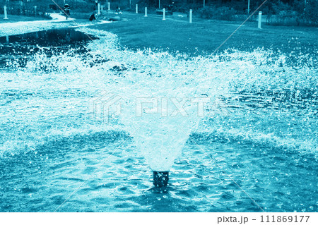 噴水の水しぶき 噴水の水しぶき 111869177