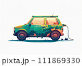 Environmentally friendly vehicle. Generative AI illustration 111869330