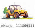 Environmentally friendly vehicle. Generative AI illustration 111869331