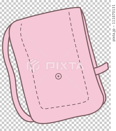 ピンク色の防災ずきんのイラスト 111870131