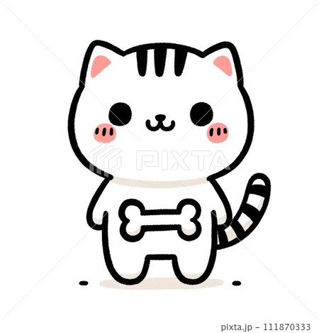 イラストの猫 イラストの猫 111870333