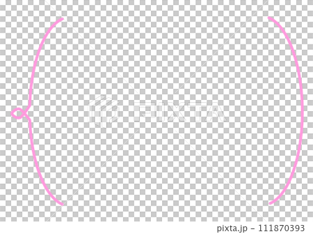 Simple line frame pink 111870393