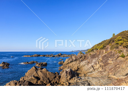 江須崎島からの朝風景　和歌山県すさみ町 111870417