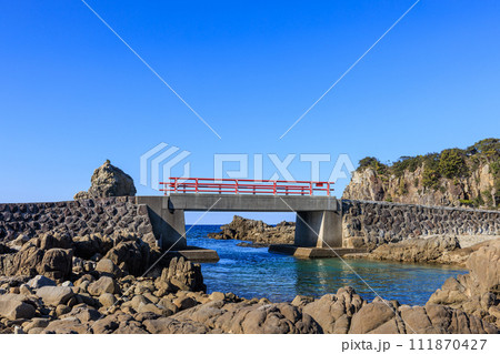 江須崎島からの朝風景　和歌山県すさみ町 111870427