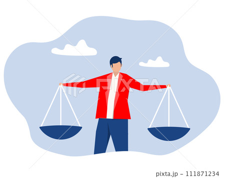 Principles and business ethic to do right things,Business ethics in work and principles. Honesty, trust, responsibility in business.confident businessman leader lift balance ethical scale. Principles and business ethic to do right things,Business ethics in work and principles. Honesty, trust, responsibility in business.confident businessman leader lift balance ethical scale. 111871234