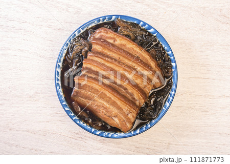 Braised pork belly with pickled vegetables Braised pork belly with pickled vegetables 111871773