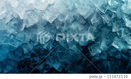 Abstract small pieces of ice in seamless...のイラスト素材 [111872110] - PIXTA