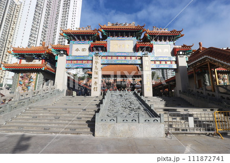 香港 黄大仙の参道 香港 黄大仙の参道 111872741