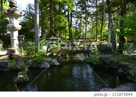 建部大社の日本庭園 建部大社の日本庭園 111873694