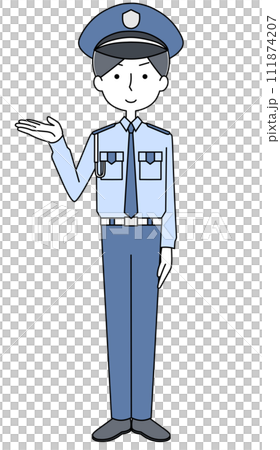 Information Security guard illustration 111874207