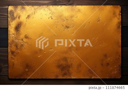 Close-up gold metallic object, abstract...のイラスト素材 [111874665] - PIXTA