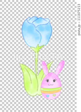 spring tulips and easter eggs spring tulips and easter eggs 111875213