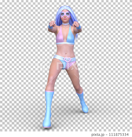 A woman in a bikini figure 111875334