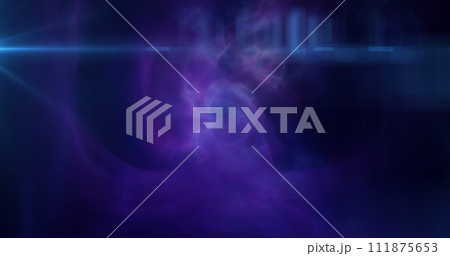 Energy cosmic dust and wave lines futuristic magical glowing bright. Abstract background 111875653