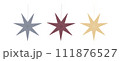 Christmas Star decoration for winter holidays in europe.Vector illustration 111876527