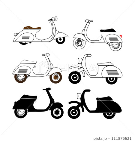 vespa motorbike icon 111876621