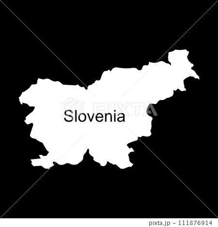 Slovenia country map icon 111876914