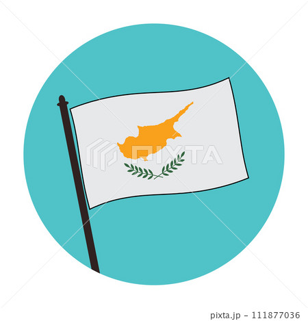Cyprus flag icon 111877036