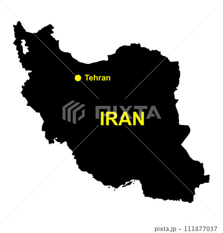Republic of iran map 111877037