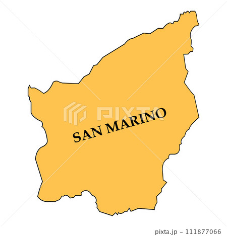 San Marino map logo 111877066