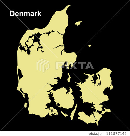 Map of denmark ikon Map of denmark ikon 111877143