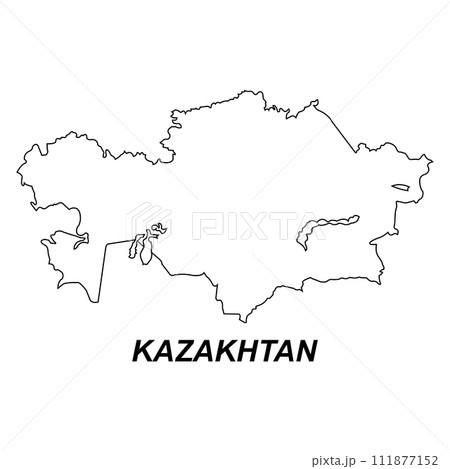 Kazakhstan map icon 111877152