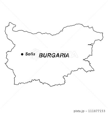 Bulgaria map icon 111877153