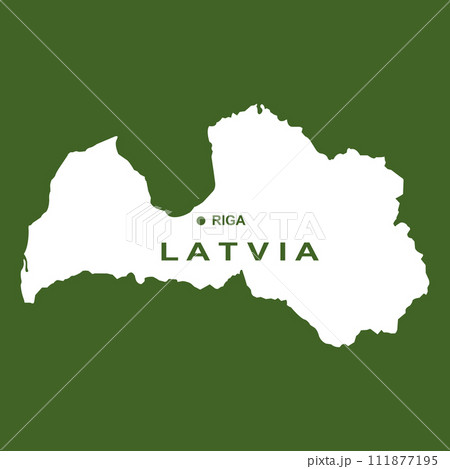 Latvia map icon Latvia map icon 111877195