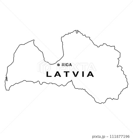 Latvia map icon Latvia map icon 111877196