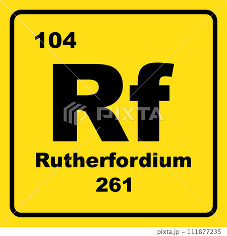 Rutherfordium chemistry icon 111877235