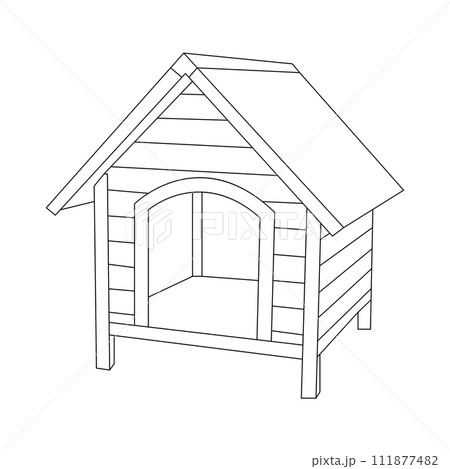 Dog house icon 111877482